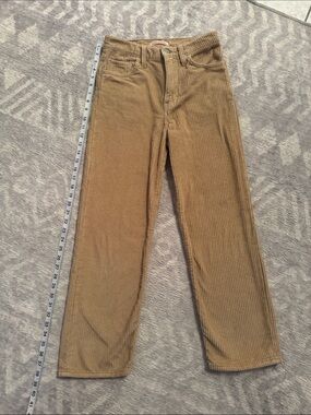 Levi’s Corduroy Ribcage Straight Pants in Camel Brown - Size 25